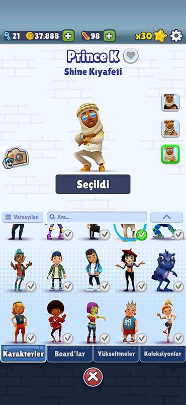 pubg hesab satışı random: Subway Surfers hesabı – Prince K (Shine Kıyafeti) + geniş kolleksiya — 2
