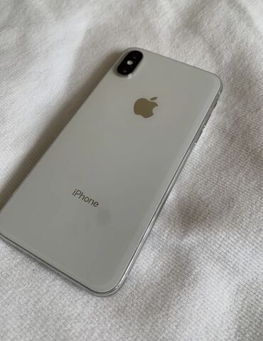 Apple iPhone: IPhone X, Колдонулган, 64 ГБ, Space Gray, Коргоочу айнек, 79 %