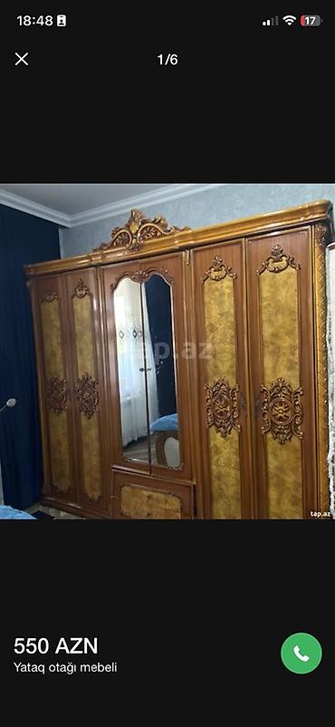 набор инструментов: Yataq otağı mebeli dəsti - Klassik üslubda taxta işləməli dəst - Dəst — 5