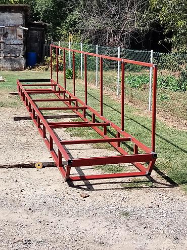 nameštaj m: Metalno-drvena klupa/tribina za dvorišta, sportske terene i — 3