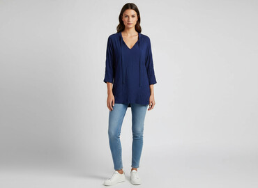 bluzki z dużym dekoltem plus size: Esprit, Жіноча блуза, розмір M