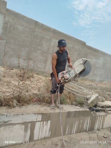 Beton işləri: Səssiz tozsuz səliqəli kəsim. Beton katlavan monolit kubik -da lalafo.az — 29 Beton işləri: Səssiz tozsuz səliqəli kəsim. Beton katlavan monolit kubik — 29