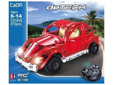 конструкторы липучки: Радиоуправляемый конструктор CADA deTech ретро-автомобиль жук (472