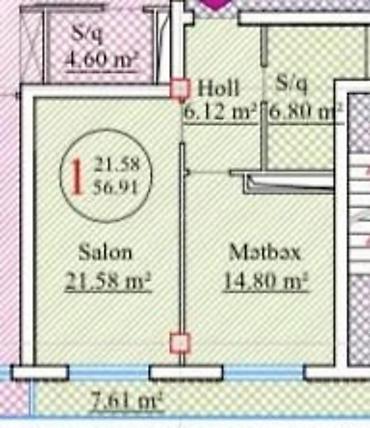 qax evleri: Satılır 2 otaqlı yeni tikili 57 m², Nəsimi r. Kateqoriya Yeni tikili — 5