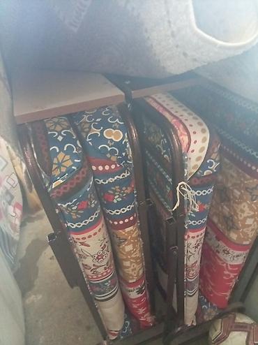 furniture: Qatlanabilən metal çarpayılar – 2 ədəd - Güclü metal karkas — 2