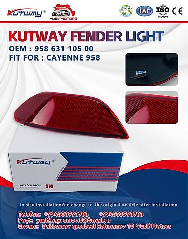 otrajatel: KUTWAY Fender Light (qanad işığı) – Cayenne 958 üçün - Model uyumu — 1