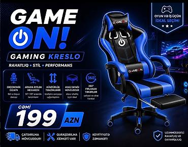 🔥 GameOn Gaming Kreslo – Rahat və Sərfəli! 💺 Oyun və gündəlik istifadə