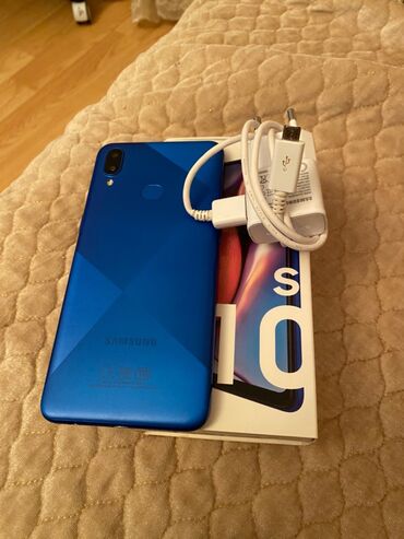 телефон fly с двумя: Samsung A10s, 32 ГБ, цвет - Синий
