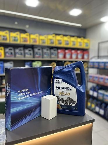 alpine 10w40: Avtomobil mühərriki üçün yağ və filtr dəstləri Tərkib: - Mühərrik — 2