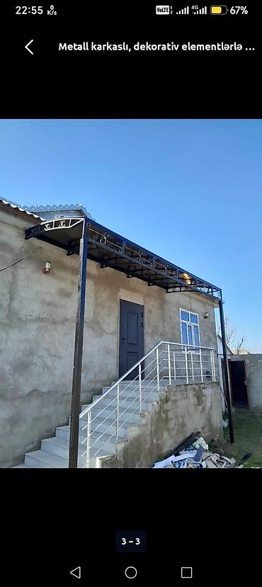 dam: Metaldan dekorativ “naves”/söykənməli darvazaüstü səyyar örtüklər – — 8