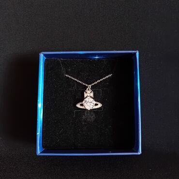 zlatne ogrlice ženske: Pendant necklace, Material: Crystal, Stainless steel