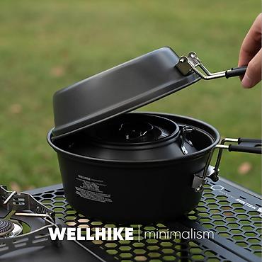fire maple: Набор посуды IGT из 3 предметов (чёрный), ⌀20х8.5см, WELLHIKE — 4