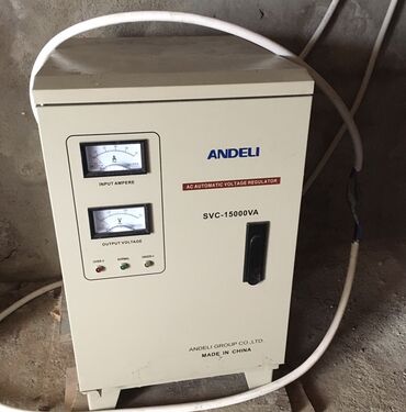 Gərginliy stabilizatorları: Andeli markalı AC avtomatik gərginlik tənzimləyicisi, SVC-15000VA