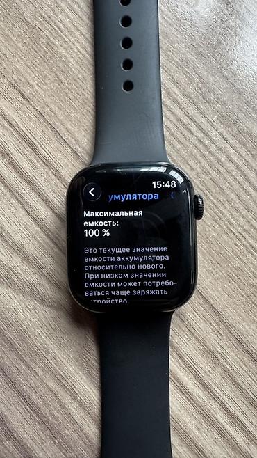 Apple Watch: Смарт‑часы Apple Watch (серия/модель не указана) в черном цвете с — 1