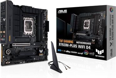 ddr: Материнская плата, Б/у, Asus, LGA1700, Micro-ATX, Для ПК