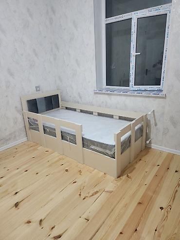 astara mebel: Uşaq/yataqxana üçün tək nəfərlik taxt çarpayı - Ölçü: təxmini 90x190 — 3