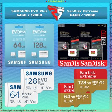 Original Samsung / SanDisk MicroSD kartlar 🔹Samsung Evo Plus MicroSD /