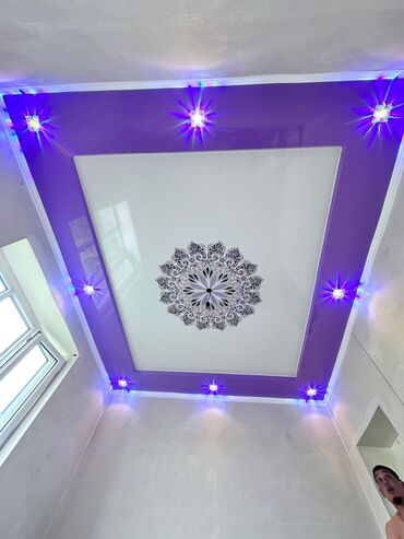 Натяжной потолок: Натяжной потолок Глянцевое, Матовое, 3D потолки Бесплатный замер, Гарантия, Монтаж — 15