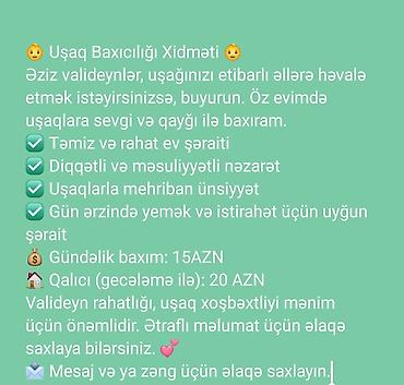 Dayələr: Uşaq Baxıcılığı Xidməti Öz ev şəraitində uşaqlara sevgi və qayğı ilə — 1