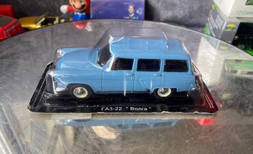 Avtomobil modelləri: Коллекционная модель VOLGA GAZ-22 blue 1962 DeAgostini Scale 1:43