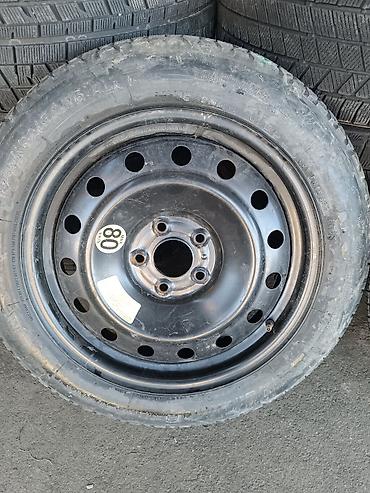 Дөңгөлөктөр монтажда: Дөңгөлөктөр монтажда 145 / 80 / R 17, Жаңы, Камдык, Жеңил унаалар, Темир, тешиктери - 5 — 1