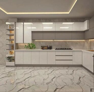 Sifarişlə mətbəx mebeli: Sifarişlə mətbəx dəsti, Özü çəkən petlələr, Mat laminat, Kredit var, Pulsuz çatdırılma, Rayonlara çatdırılma — 14