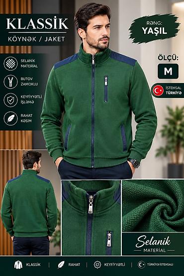 Kurtkalar: Klassik kişi köynək/jaket - Material: Selanik (isti saxlayan, yumşaq — 3