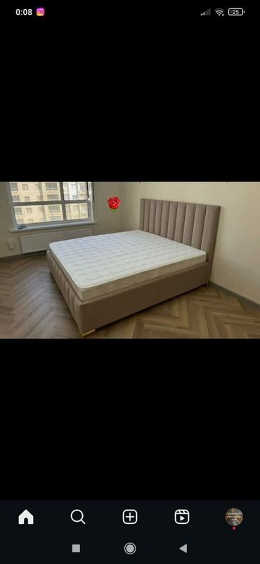 ikinci əl matras: Новый, Двуспальная кровать, С матрасом