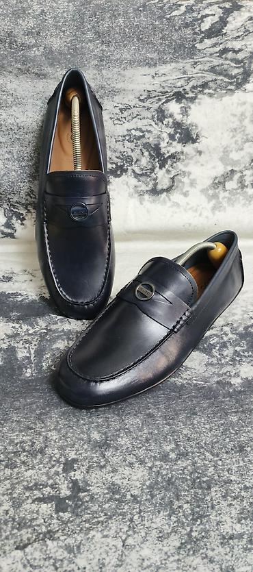 Ayaqqabılar: Кожаные макасины Голандского бренда ALDO . Размер 44 .Цвет синий — 1