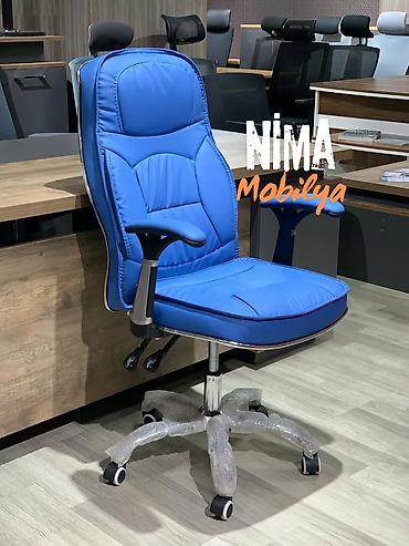 Ofis və oyun kresloları: Yeni, Təkərli, Qolları tənzimlənir, Dəri — 20