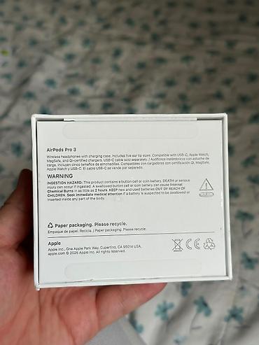 samsung j: Беспроводные вакуумные наушники, Apple, Airpods Pro 3, Новый — 1