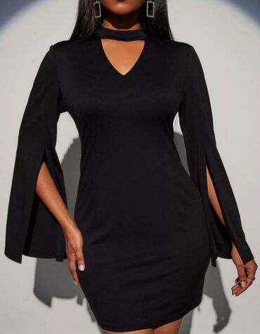 Haljine: 2XL, bоја - Crna, Koktel, klub, Dugih rukava na lalafo.rs — 24 Haljine: 2XL, bоја - Crna, Koktel, klub, Dugih rukava — 24