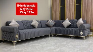 Divan və masa dəstləri: Yeni, Künc divan, Qonaq otağı üçün, Açılan — 21