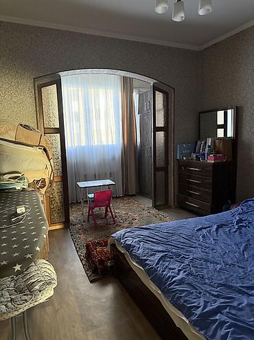 квартира ош 2 комнат: 2 комнаты, 76 м², Улан-2 мкр 106 серия улучшенная, 3 этаж, Евроремонт — 4