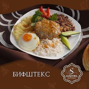 бизнес ланч: Комбо обед Плов(400)гр салат 150гр нан2 кусок компот 0.5 280сом — 9