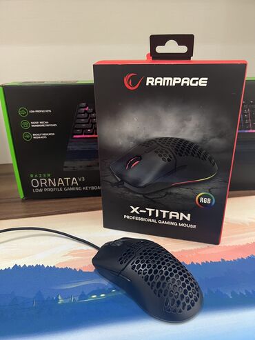 Компьютерные мышки: Rampage X-Titan Mouse RGB 7200dpi .İdeal vəziyyətdədir