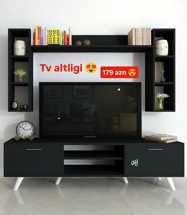 стеклянный фартук для кухни: Düz TV altlığı, Polkalı