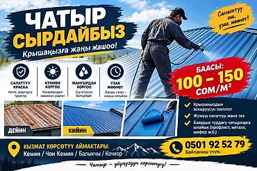 Малярные работы: Услуга по покраске крыш с профессиональным нанесением покрытия — 2