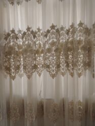 Pərdə və tüllər: Yeni, Vilyur Pərdə, rəng - Ağ, Ünvandan götürmə — 10