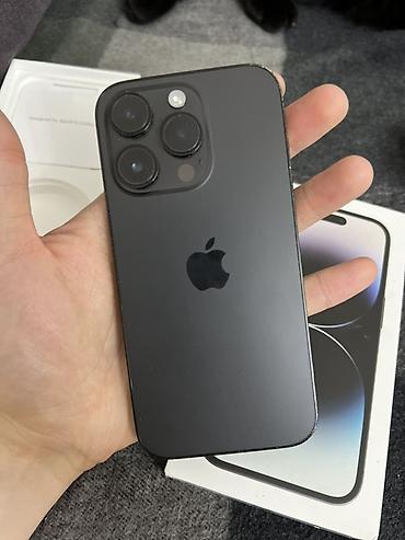Apple iPhone: IPhone 14 Pro, Б/у, 128 ГБ, Черный, Коробка, 80 % — 3