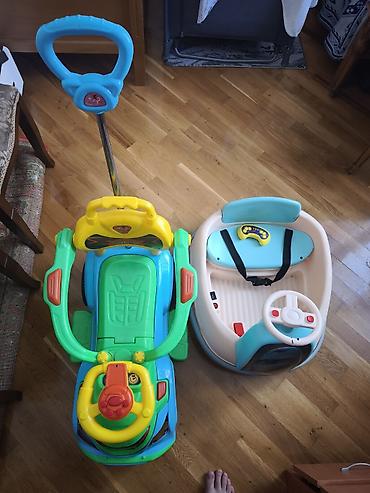 Игрушечный транспорт: Uşaq üçün iki ədəd ride-on/oyuncaq maşın dəsti 1) “Magic Car” itələmə — 1