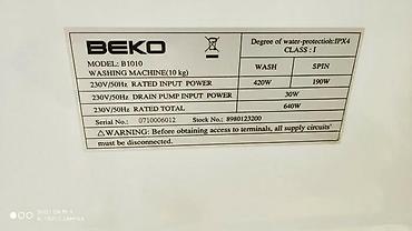 Бытовая техника: Paltaryuyan Beko 10 kq liq model 2 barabanli yuyub qurudan enerji — 5