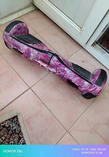 Giroskuterlər: Özünəbalanslı elektrikli skuter (hoverboard) – bənövşəyi/kosmos — 3