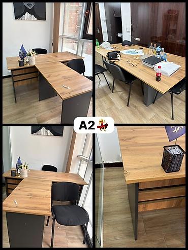 стол бу: AYNUR 2 💃 Ofis mebeli 890 azn satılır 2 minə alınıb Əla vəziyyətdə — 1