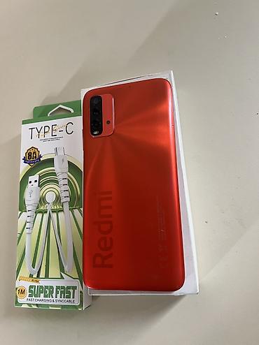 redmi turbo: Redmi 9T, 128 GB, rəng - Qırmızı, Face ID — 8