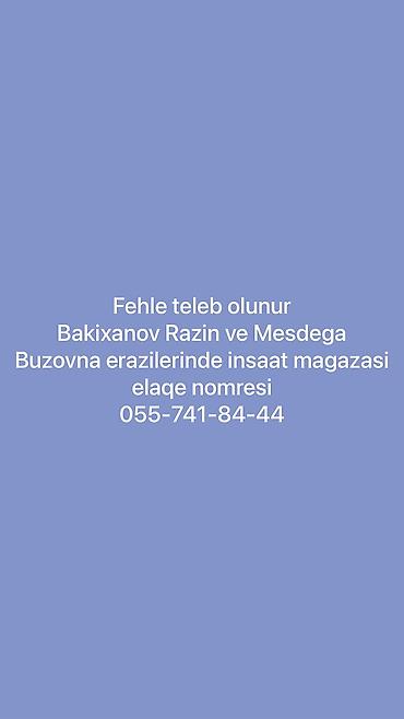 fermaya coban teleb olunur 2020: Fehle işçi teleb olunur — 1