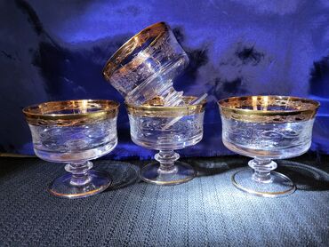 Čaše: Case rucni,rad,kristal murano medici za vino iz 60ih. Case kristal za — 4