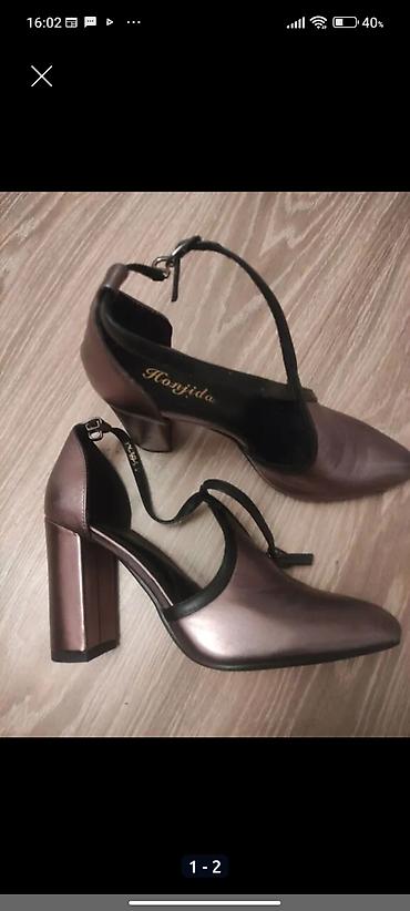 donna: Tuflilər, Ölçü: 37, rəng - Qəhvəyi, Yeni — 1