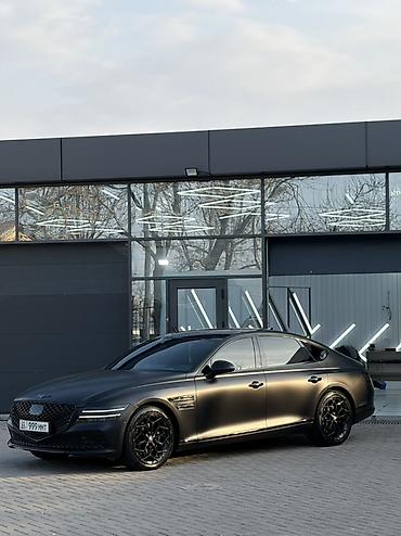 Другие автомобили: Представляем седан Genesis G80 в матовом черном цвете. Автомобиль — 4