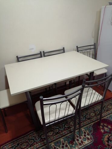 Restoran mebeli: Masa və stul dəsti Kafe Restoranlar ücün cox əlverişlidir. Tək tək — 6